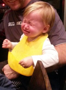 Baby Girl enjoys her teppanyaki experience.